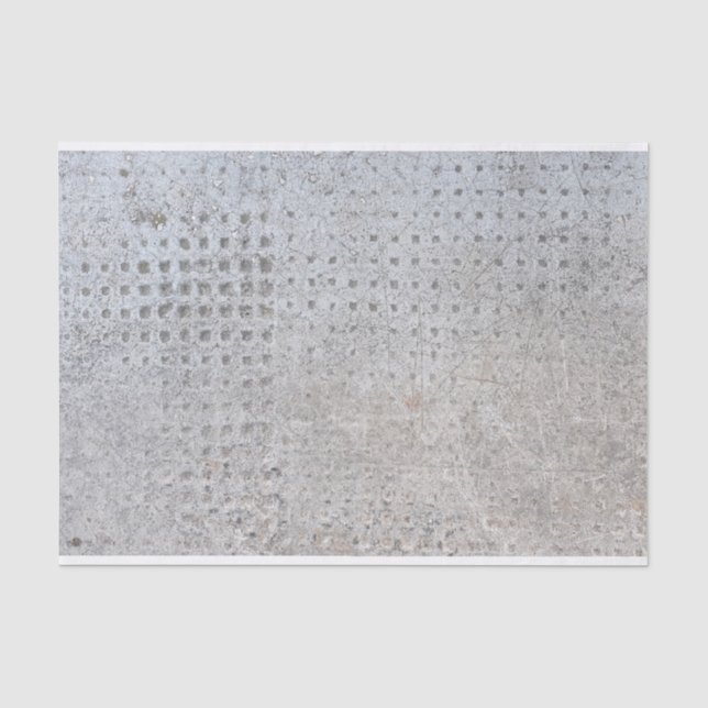 Bedrückte Grunge Industrie Texturierte Beton DIY Seidenpapier (Vorderseite)