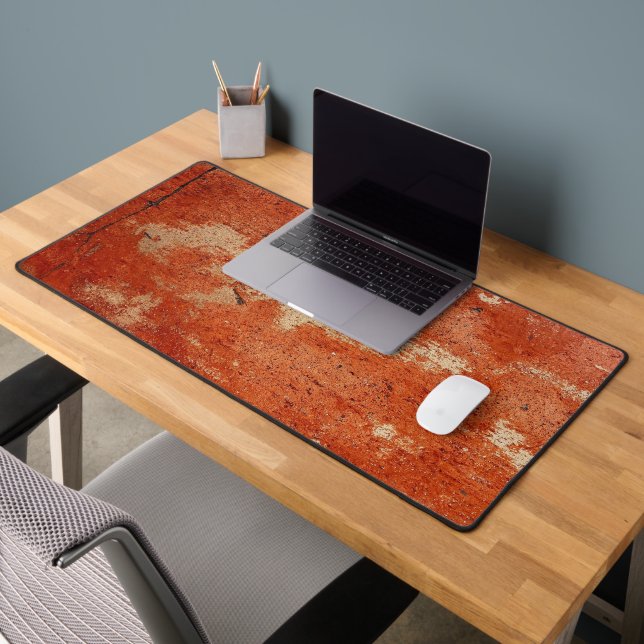Bedrückte Grunge Terracotta Malerische Loft Dekora Schreibtischunterlage (Büro 2)
