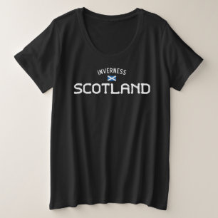 Bedrückte Inverness Schottland Große Größe T-Shirt
