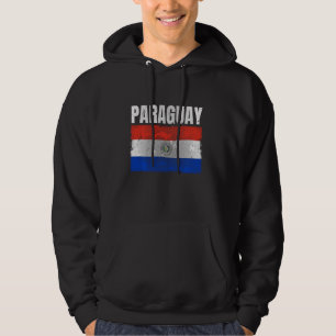 Bedrückte Paraguay-Flagge Grafik für Männer Frauen Hoodie