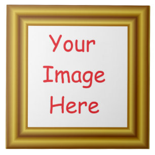 Bedruckte Personalisierte Bild- und Goldrahmen Fliese