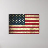 Bedrückte rustikale amerikanische 50-Sterne-Flag-P