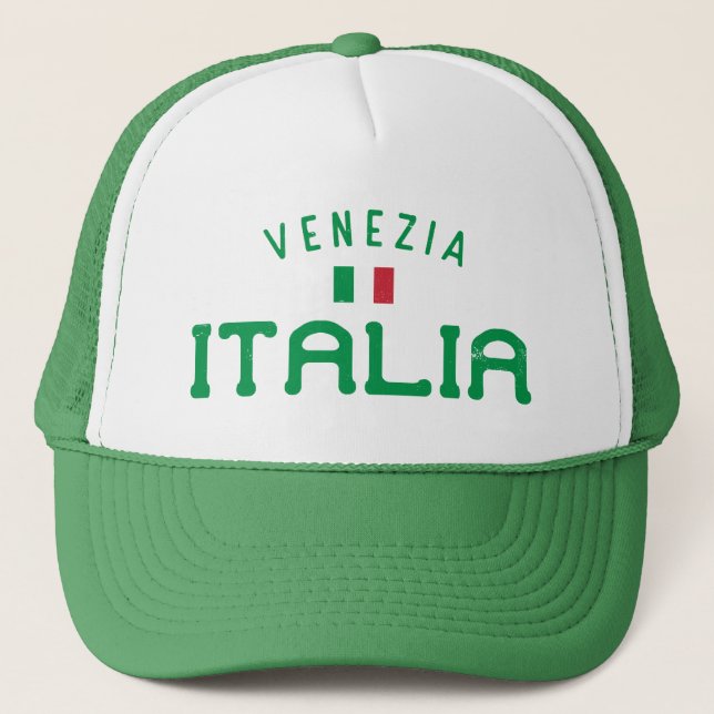 Bedrückte Venedig Italia (Venedig, Italien) Truckerkappe (Vorderseite)