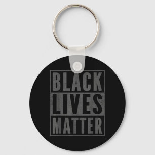 Bedruckter BLM Pullover Simple Black Lives Vintage Schlüsselanhänger