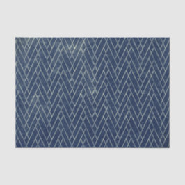 Bedrückter Grunge Textured Geometric Blue Gray Seidenpapier