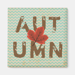 Bedrückter moderner Herbst Magnet