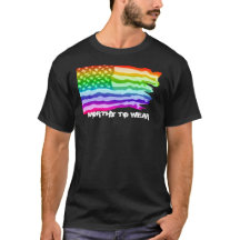 Bedrückter Regenbogen der US-Fahne - es lohnt sich