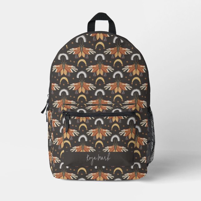 Bedruckter Rucksack mit Himmelsmotten (Vorderseite)