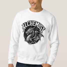 Bedrucktes Alchemist mit geflügelter Schlange in D Sweatshirt