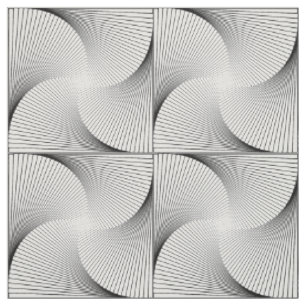 Bedrucktes Baumwollgewebe, gepolstertes Spiralmust Stoff