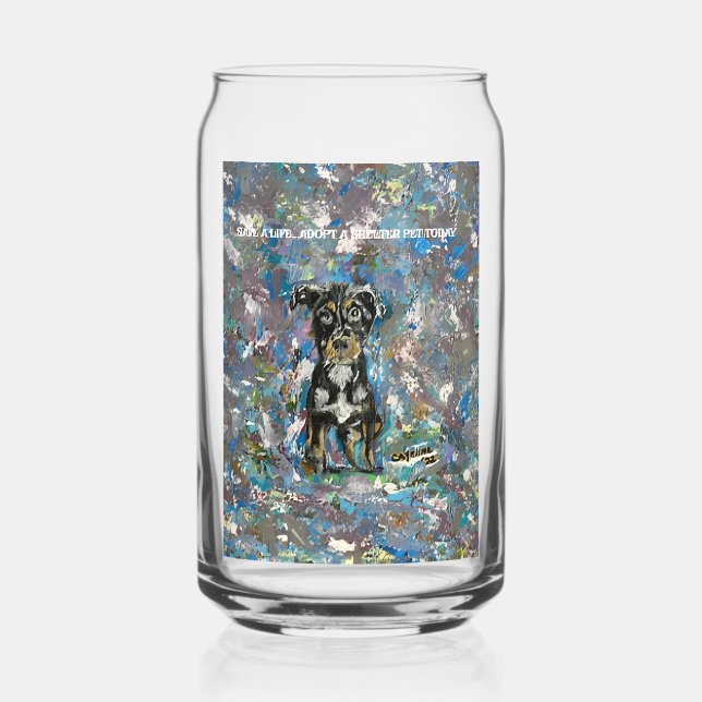 Bedrucktes Canware-Glas Dosenglas (Vorderseite)