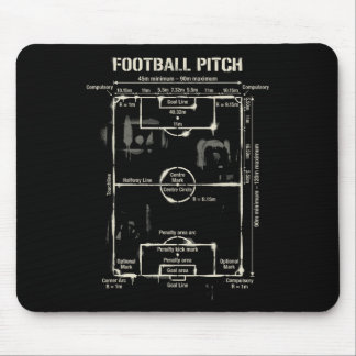Bedrucktes Fußballspielfeld Layout Diagramm Mousepad
