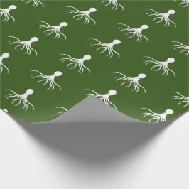Bedrücktes Octopus-Design - Matte Wrapping Paper Geschenkpapier