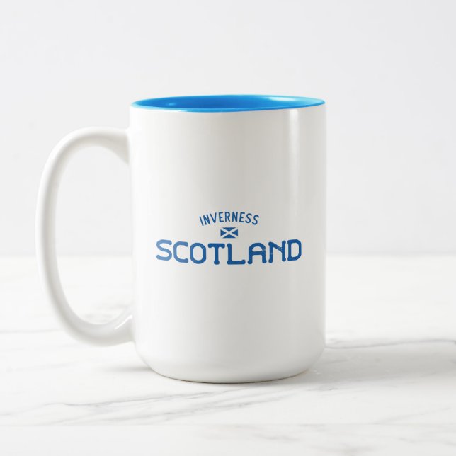 Bedrücktes Schottland Zweifarbige Tasse (Links)