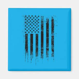 Bedrucktes Schwarzes Usa-Pocket-American-Flag auf Magnet