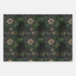 Bedrücktes St. Patrick's Day Pattern Geschenkpapier Set