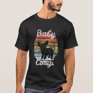 Bedrucktes T-Shirt mit Donner für Corgi-Hund