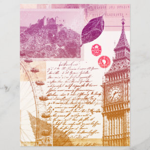 Bedrücktes Vintages Ben Journal-Scrapbook