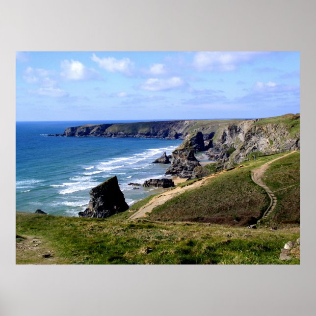 Bedruine Steps Cornwall Poster (Vorne)