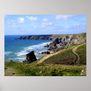 Bedruthan tritt Cornwall Poster