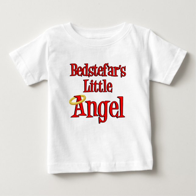 Bedstefar's Little Angel Baby T-shirt (Vorderseite)
