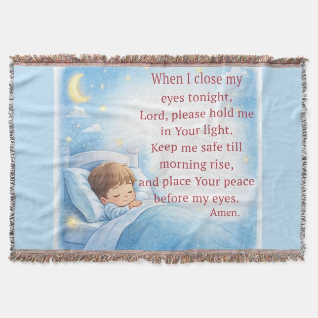 Bedtime Prayer for Kids Decke (Vorderseite)