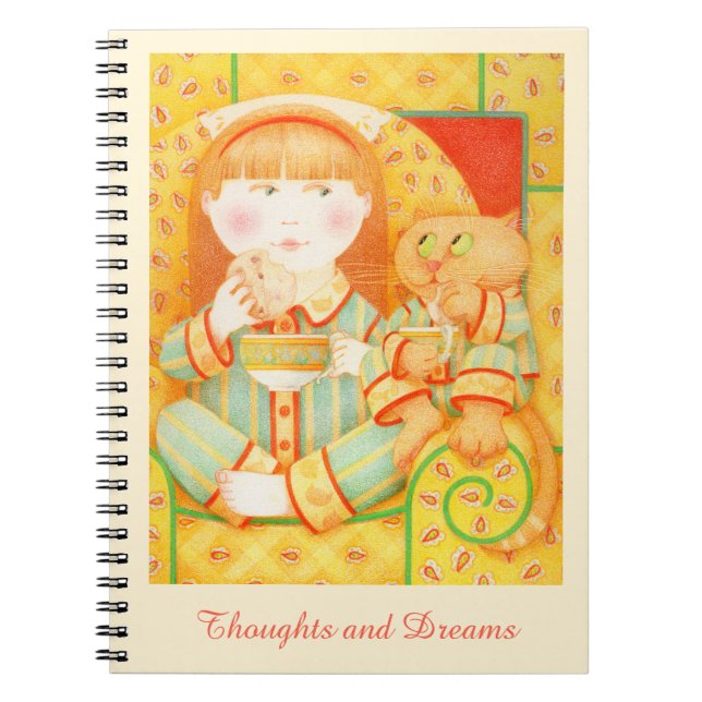 BEDTIME SNACK 6.5x8.75 Notebook - Creme Notizblock (Vorderseite)