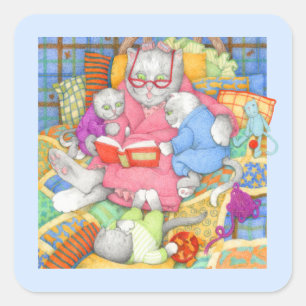 BEDTIME STORY Kleine Aufkleber auf dem Platz - Bla