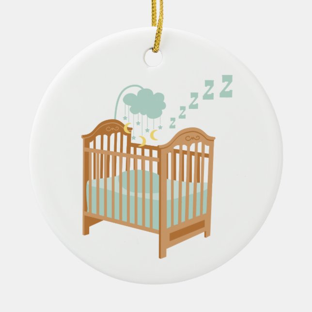 Bedtime Zzzz Keramik Ornament (Vorne)