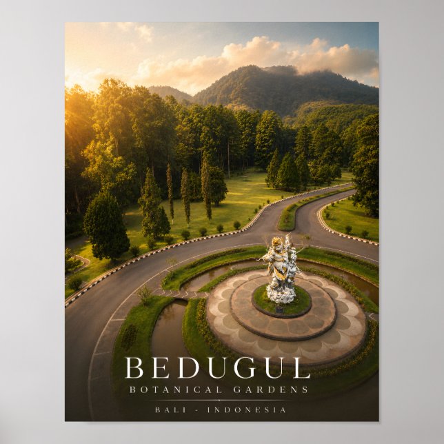 Bedugul Botanischer Garten Poster (Vorne)