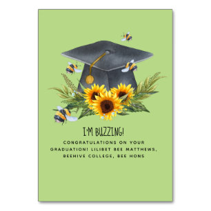 BEE Abschluss Gift - Spaß im Buzzing Personalisier Tischnummer