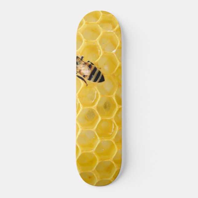 bee and honeycomb skateboard (Vorderseite)