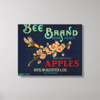 Bee-Apfelkiste-Etikett