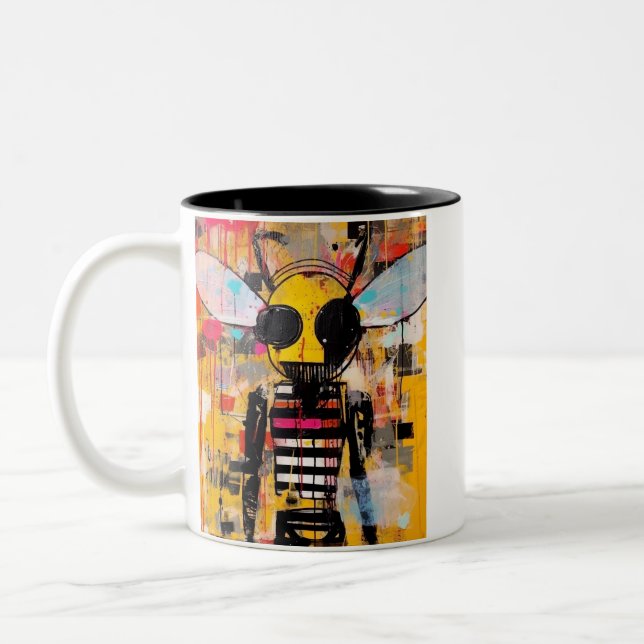 Bee ART Mug Zweifarbige Tasse (Links)