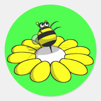 BEE-Aufkleber Runder Aufkleber