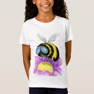 Bee avec lunettes de soleil Funny T-shirt enfant