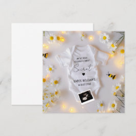 Bee Baby Announction Social Media Einladung