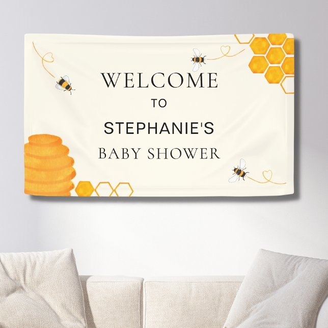 Bee Baby Dusche Willkommen Banner (Von Creator hochgeladen)