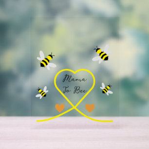 Bee Baby Shower Acrylschild