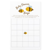 Bee Baby Shower Bingo Party Game Niedlich