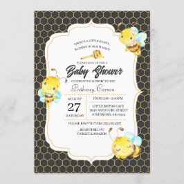 Bee Baby Shower Einladung