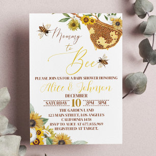 Bee Baby shower Invitation Maman À Être