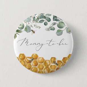 Bee Baby Shower Mommy to Bee Button