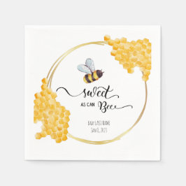 Bee Baby Shower Napkin Serviette