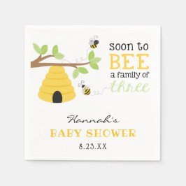 Bee Baby Shower Serviette