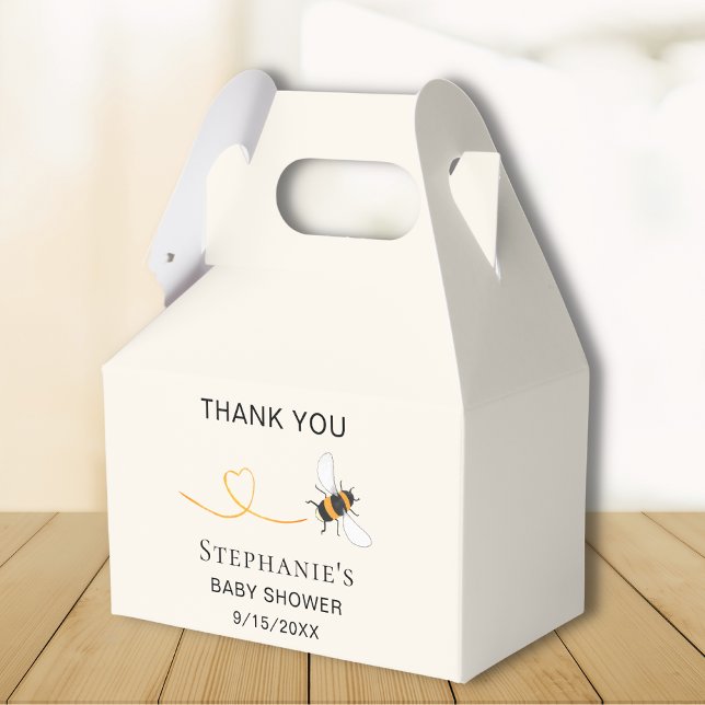Bee Baby Shower Vielen Dank Geschenkschachtel (Von Creator hochgeladen)