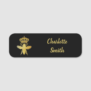 BEE BEE Gold Personnalisé Pin Noir Badge Pin Magn
