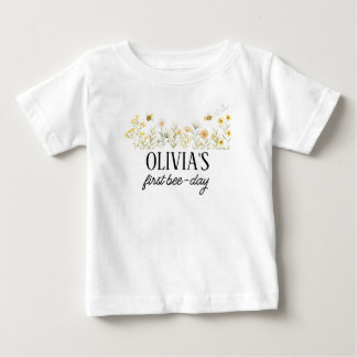 Bee Birthday Beeday ANY AGE T - Shirt