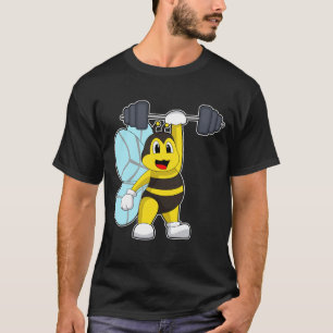 Bee Bodybuilding Barbell T-Shirt