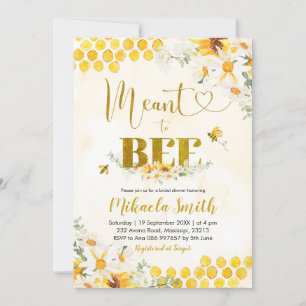 Bee Bridal Dusche Einladung
